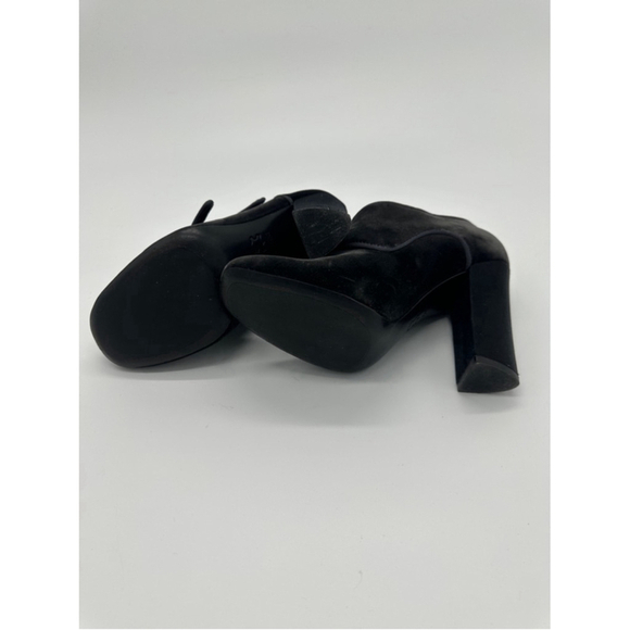 Tory Burch Black Velvet Heels Size 7.5 Medium - Picture 5 of 8